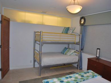 Bedroom 3 has one set of bunk beds